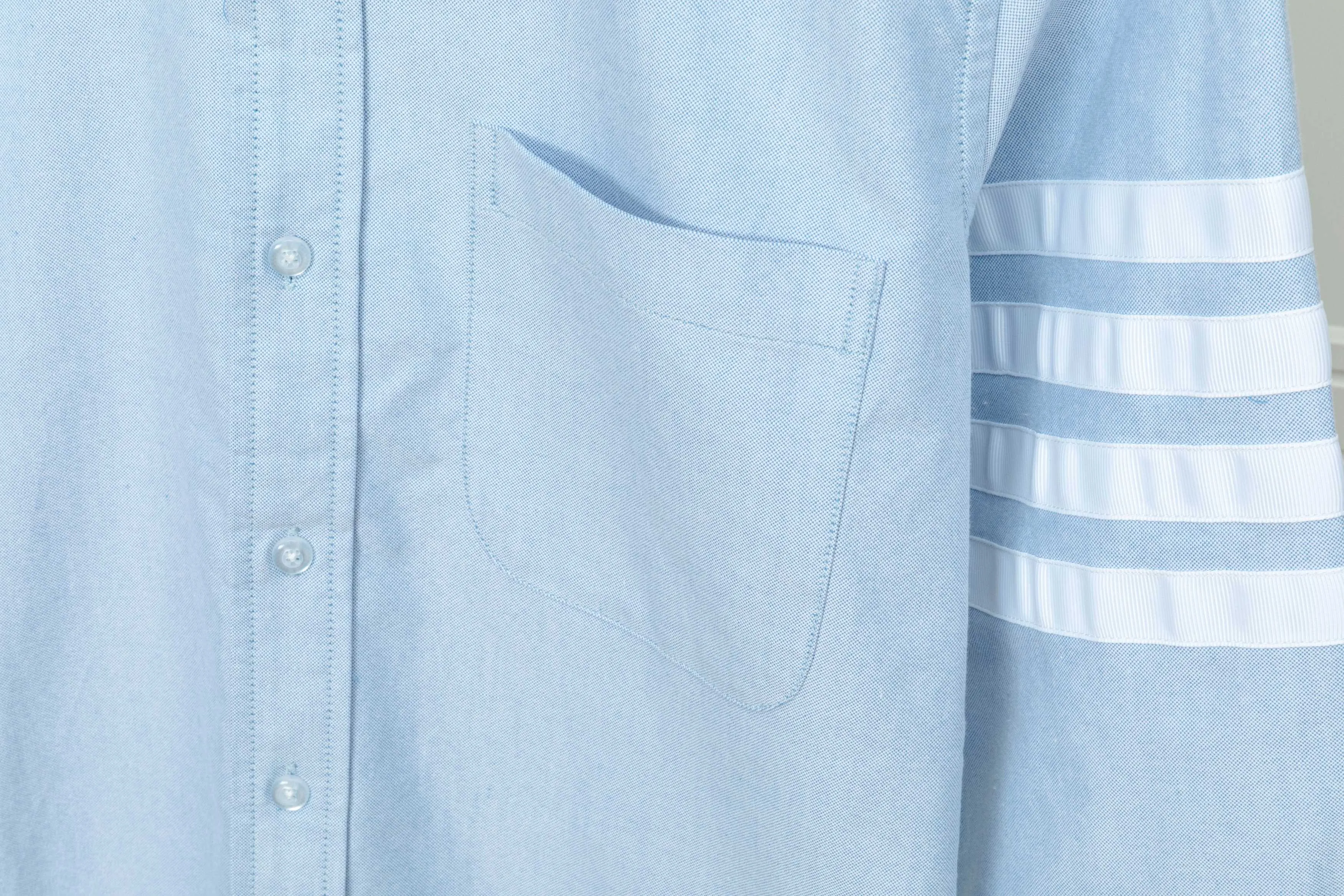 𝗧𝗵𝗼𝗺 𝗕𝗿𝗼𝘄𝗻𝗲 White 😌 Classic ～TB ， ， ！ ， 🕺 ！ ！ ， ， ， New Arrival， ～ ：White Light Blue Sizes：01234